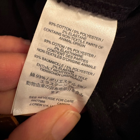 NWT J. Crew Lookout High Rise Skinny Jean with holes on knees - Picture 7 of 10